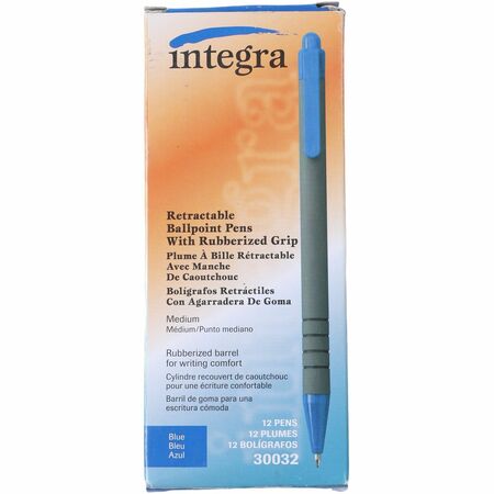 Wholesale Pens: Discounts on Integra Rubber Barrel Retractable Ballpoint Pens ITA30032