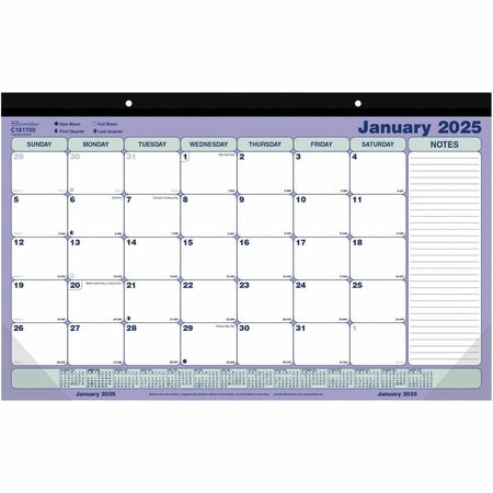 Brownline Monthly Compact Desk Pad/Wall Calendar