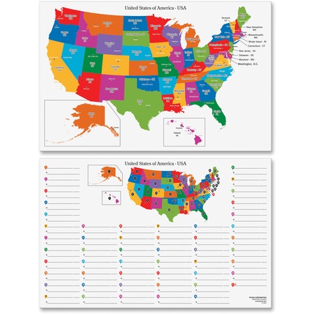 Pacon Dry Erase Learning Board Maps