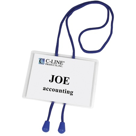 Wholesale Name Badge Labels: Discounts on C-Line Bolo Cord Hanging Style Name Badge Kit CLI96053