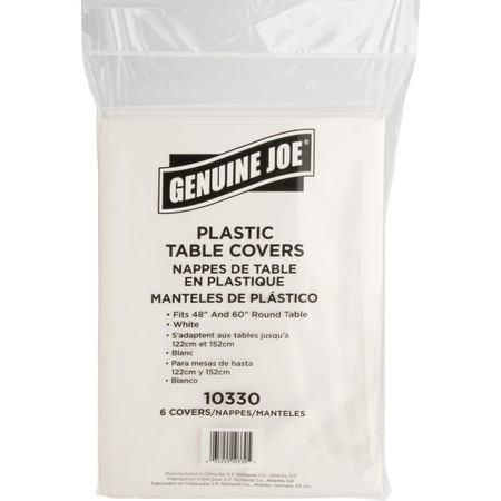 Wholesale Breakroom Supplies & Accessories: Discounts on Genuine Joe Plastic Round Tablecovers GJO10330