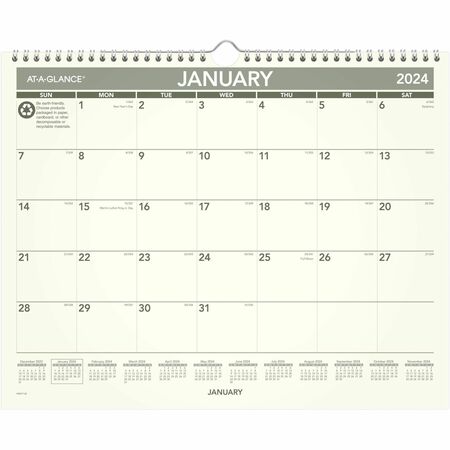 At-A-Glance Recycled Wall Calendar AAGPMG7728