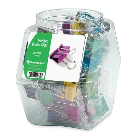 Wholesale Colored Binder Clip Tub: Discounts on Baumgartens Pins & Clamps BAU29739