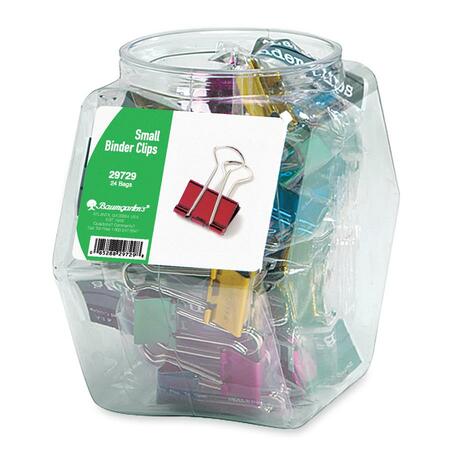 Wholesale Colored Binder Clip Tub: Discounts on Baumgartens Pins & Clamps BAU29729