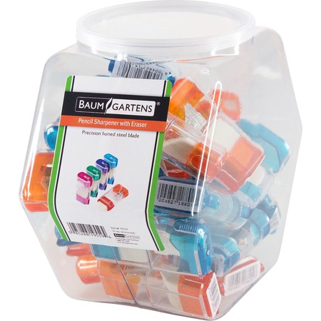 Wholesale Translucent Trap Door Pencil Sharpener with Eraser: Discounts on Baumgartens Pencil Sharpeners BAU19559