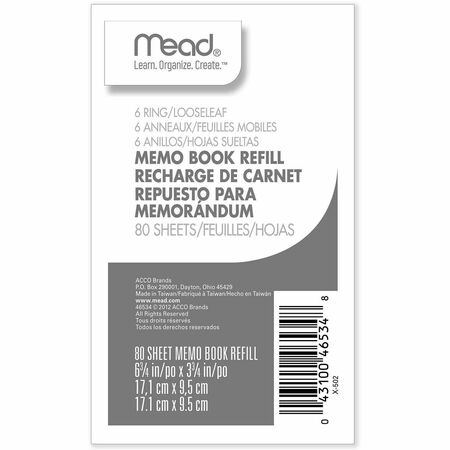 Wholesale Filler Paper: Discounts on Mead Mead Memo Book Refill Pages MEA46534