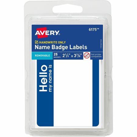 Wholesale Name Tags & Badges: Discounts on Avery Printable Name Badges AVE06175