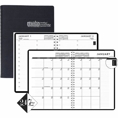 House of Doolittle Recycled Daily/Monthly 24/7 Appointment Planner