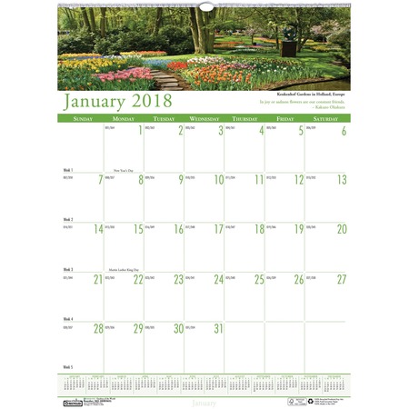 Wholesale Wall Calendars: Discounts on House of Doolittle Earthscapes Gardens Wall Calendar HOD302