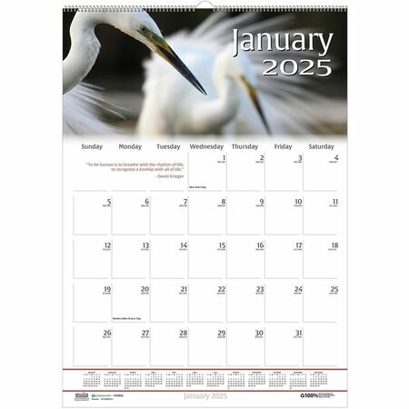 Wholesale Wall Calendars: Discounts on House of Doolittle Earthscapes Wildlife Midsz Wall Calendar HOD3732