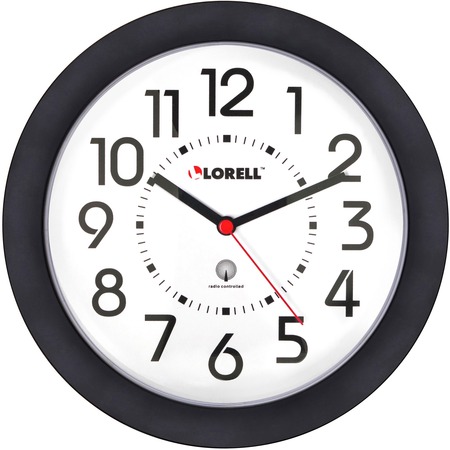 Wholesale Clocks: Discounts on Lorell 9" Radio Controlled Profile Wall Clock LLR60990