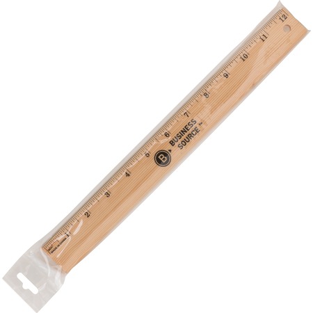 Wholesale Rulers Measures Discounts on Business Source 12 Imperial Wood Ruler BSN32360
