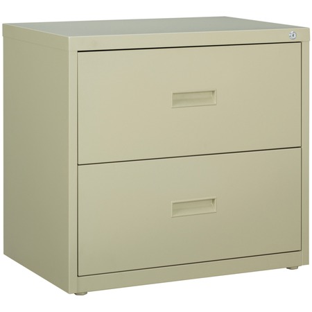 File Cabinet 2 Drawers Wooden Vertical Filing Cabinet with Lock