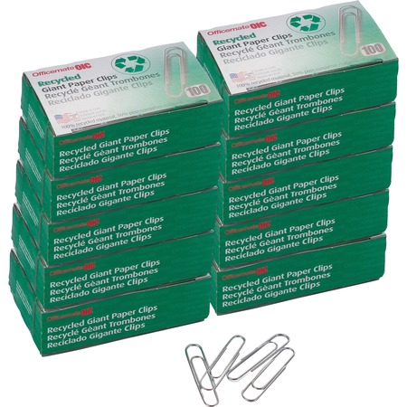 Wholesale Paper Clips: Discounts on Officemate OIC Recycled Paper Clips OIC99964