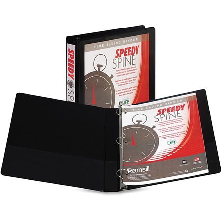 Wholesale Presentation/View Binders - Round Ring: Discounts on Samsill Speedy Spine Round Ring View Binder SAM18130C