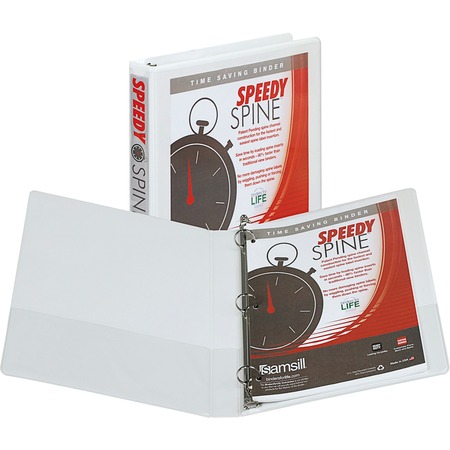 Wholesale Presentation/View Binders - Round Ring: Discounts on Samsill Speedy Spine Round Ring View Binder SAM18137C