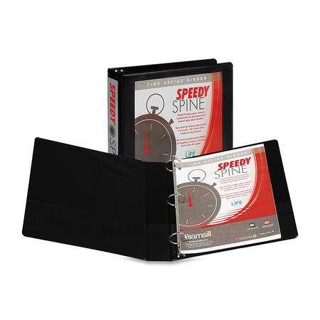 Wholesale Presentation/View Binders - Round Ring: Discounts on Samsill Speedy Spine Round Ring View Binder SAM18150C