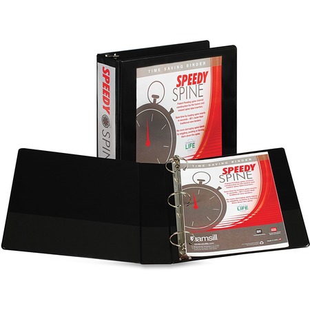Wholesale Presentation/View Binders - Round Ring: Discounts on Samsill Speedy Spine Round Ring View Binder SAM18160C