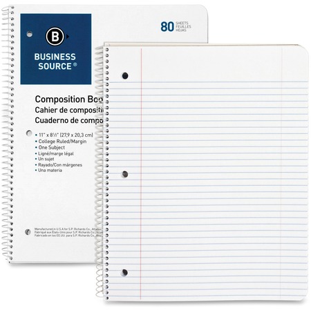 Wholesale Notebooks: Discounts on Business Source Wirebound College Ruled Notebooks - Letter BSN10967