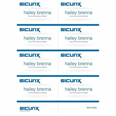 Wholesale Sign & Name Plates: Discounts on Baumgartens SICURIX Name Badge Kit Insert BAU67660