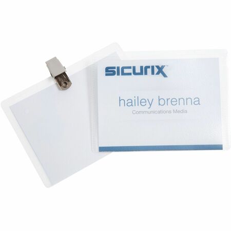 Wholesale Name Badge Kits: Discounts on Baumgartens SICURIX Clip-Style Name Badge Kit BAU67673