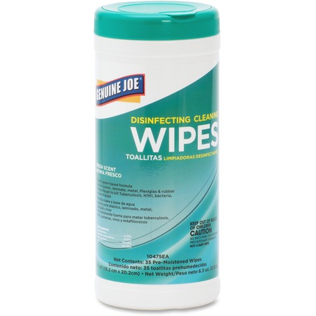 Wholesale Household Cleaners: Discounts on Genuine Joe Fresh Scent Disinfecting Cleaning Wipes GJO10475EA