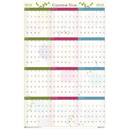 Wholesale Laminated Wall Planners: Discounts on House of Doolittle EarthScapes Whimsical Laminated Planner HOD3984