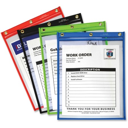 Wholesale Ticket Holders: Discounts on C-Line Products Heavy Duty Super Heavyweight Plus Stitched Shop Ticket Holder, Assorted, 9x12, 20/BX CLI50920