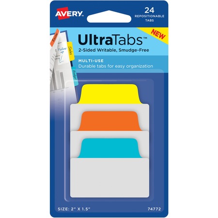Wholesale Dividers & Tabs: Discounts on Avery UltraTabs Repositionable Multi-Use Tabs AVE74772
