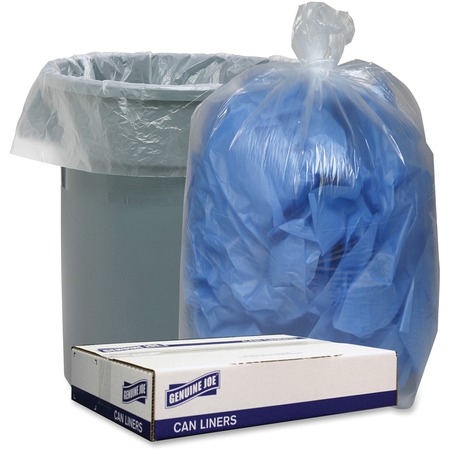 Wholesale Genuine Joe Trash Bags: Discounts on Genuine Joe Clear Low Density 1.1mil Liners GJO29128