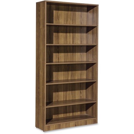 Lorell Essentials Series Walnut Laminate Bookcase