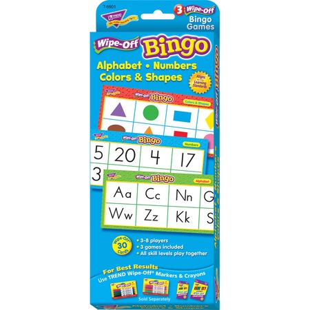 Trend Wipe-Off Alphabet Shapes Bingo Game