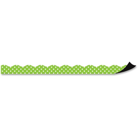 Teacher Created Resources Lime/Polka Dots Magnet Border