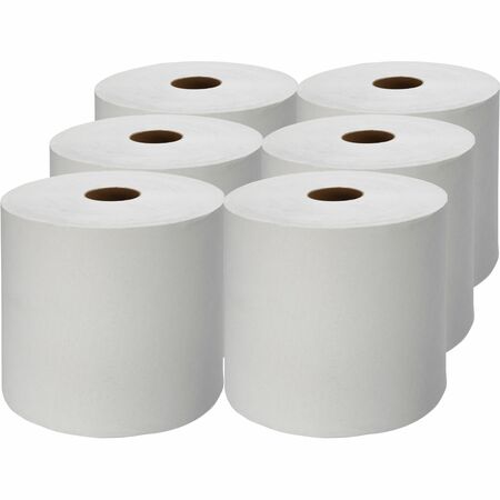 Genuine Joe Solutions 850' Roll Hard Wound Paper Towels