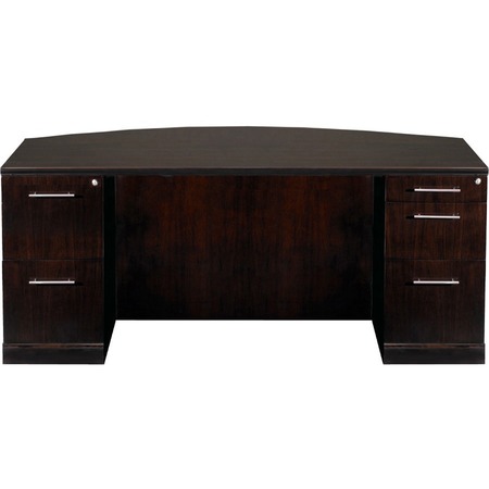 Mayline Double Pedestal Desk Bow Front PBFFF 5 Drawer