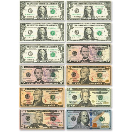 Ashley US Dollar Bill Set Die-cut Magnets ASH10066