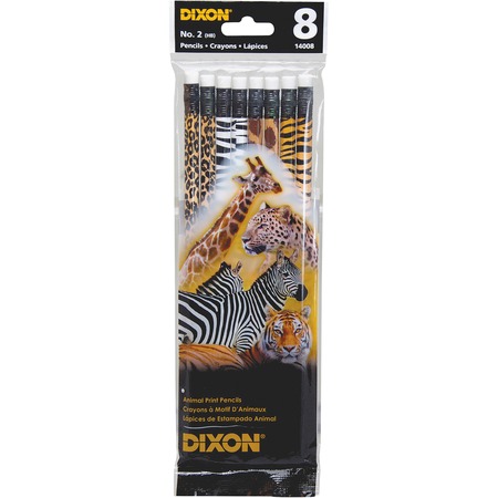 Wholesale Graphite Pencils: Discounts on Dixon No. 2 Animal Print Pencils DIX14008