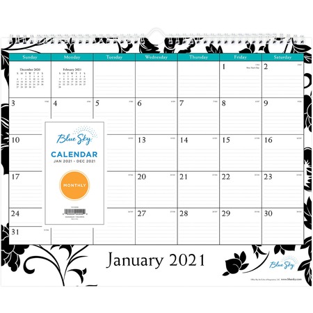 Blue Sky Barcelona Ruled Blocks Wall Calendar