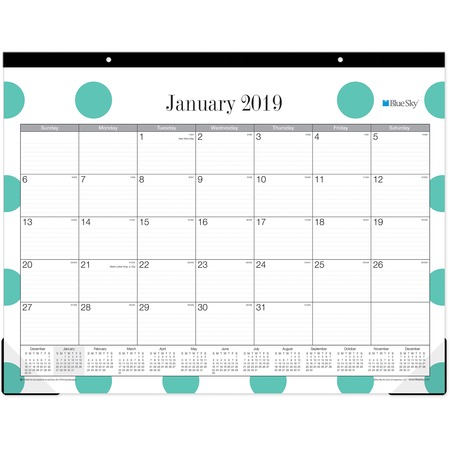 Blue Sky Penelope Ruled Daily Desk Pad