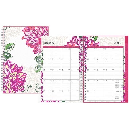 Blue Sky Dahlia Small Weekly/Monthly Planner