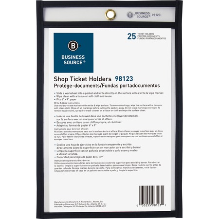 Wholesale Holders: Discounts on Business Source Clear Heavyweight Shop Ticket Holder BSN98123