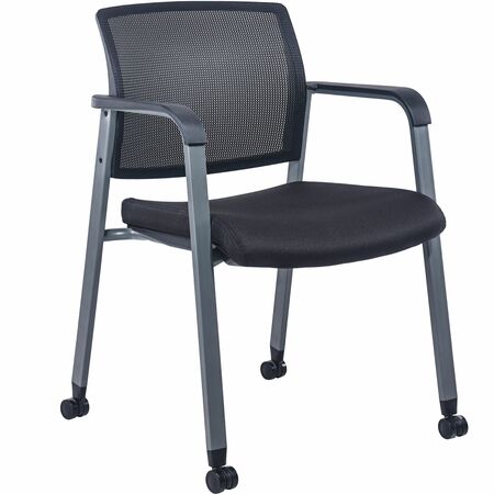 Wholesale Chairs & Seating: Discounts on Lorell Mesh Back Guest Chairs with Casters LLR30953