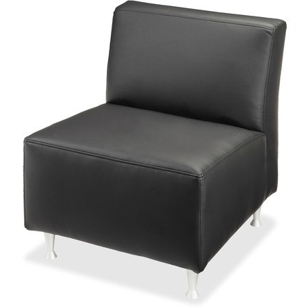 Wholesale Chairs & Seating: Discounts on Lorell Fuze Modular Series Black Leather Guest Seating LLR86917