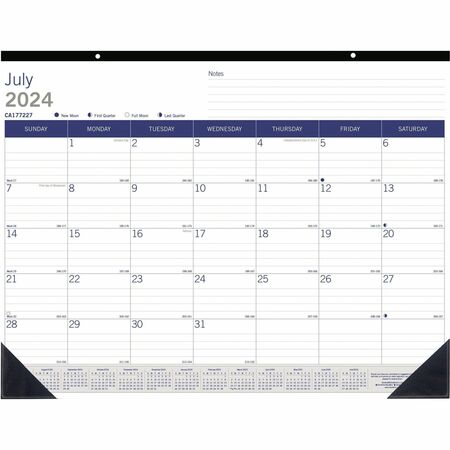 Brownline DuraGlobe Academic Monthly Desk Pad