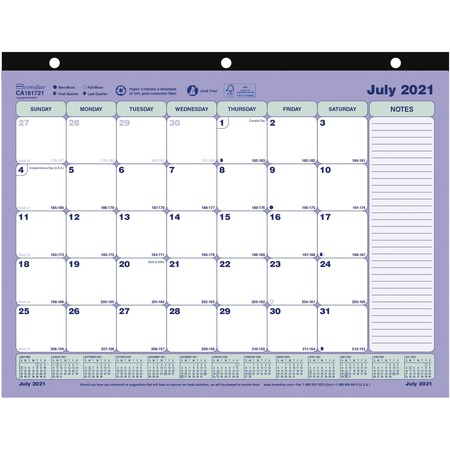 Brownline Academic Mini Monthly Desk Pad