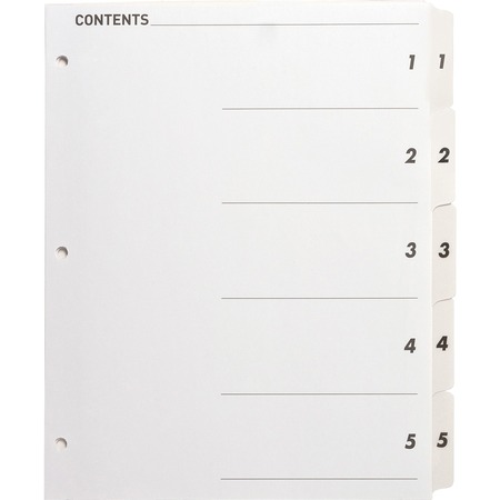 Wholesale Binder Indexes: Discounts on Business Source Table of Content Quick Index Dividers BSN05852