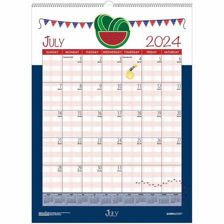 House of Doolittle Seasonal Academic Monthly Wall Calendar