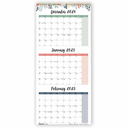 Rediform 3-month Quick View Wall Calendar