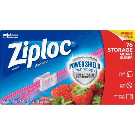 Ziploc Brand Slider Quart Storage Bags