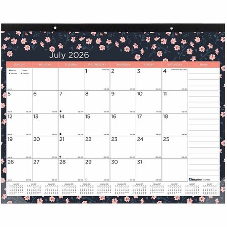2024-2025 Blueline® 18-Month Academic Desk Pad Calendar, 17...